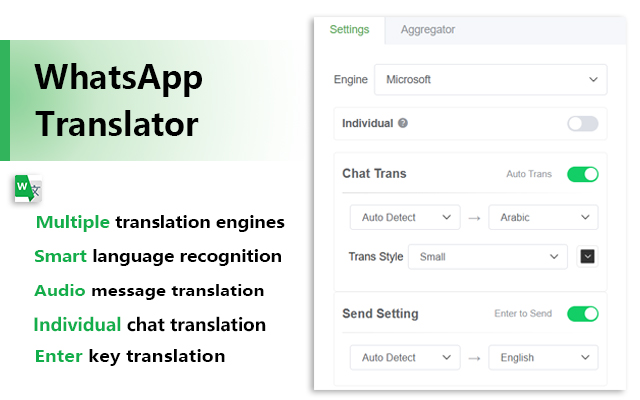 WhatsApp Web Translate with AI Optimization