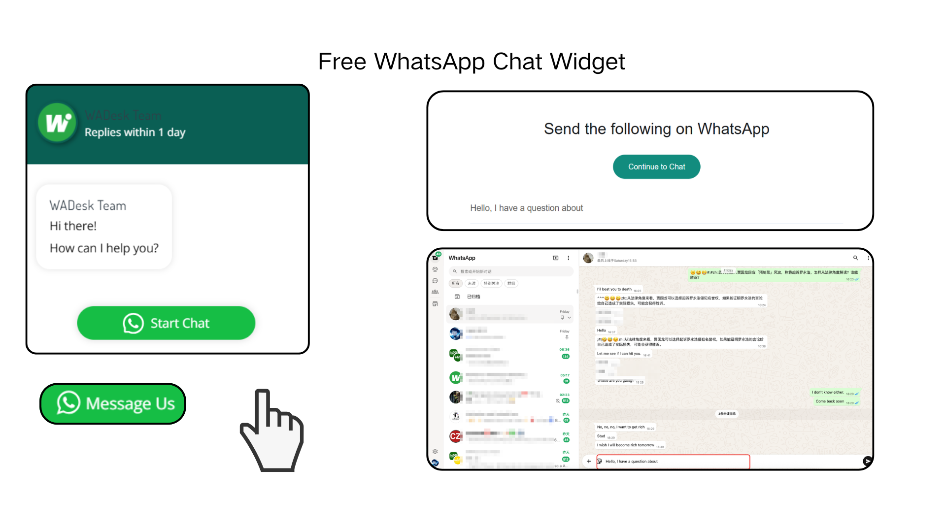 WhatsApp Widget Demo 3