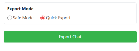 Realizar Exportación de Chat